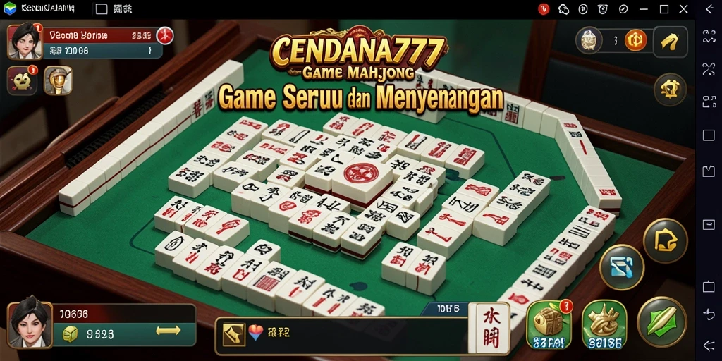Gameplay menyenangkan CENDANA777 dalam permainan Mahjong.