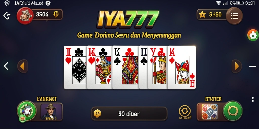 Screenshot utama IYA777 menampilkan gameplay seru dalam permainan Domino.