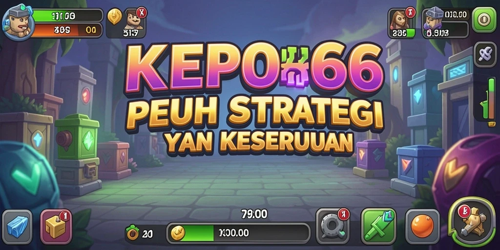 Screenshot gameplay KEPO66 menunjukkan karakter yang aktif dan menghasilkan sumber daya.