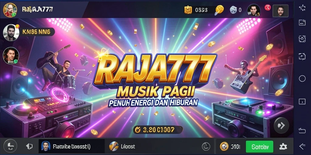 Tampilan menarik dari gameplay RAJA777 yang penuh dengan musik dan tantangan.