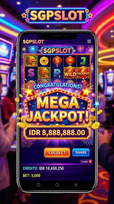 Tampilan antarmuka aplikasi sgpslot yang menarik dan mudah digunakan.